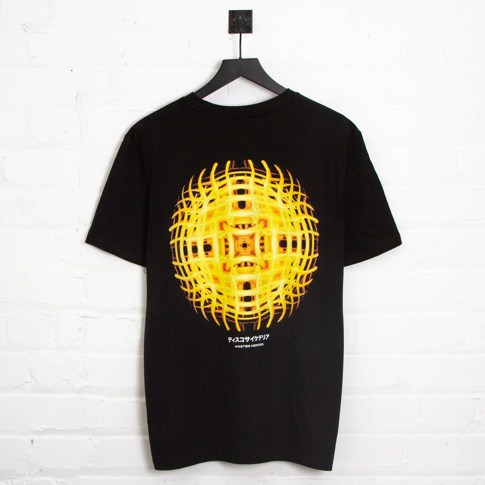 044 Disco Psychedelia Back Print - Tshirt - Black