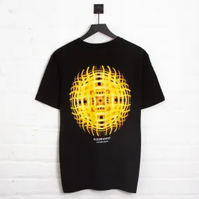 044 Disco Psychedelia Back Print - Tshirt - Black