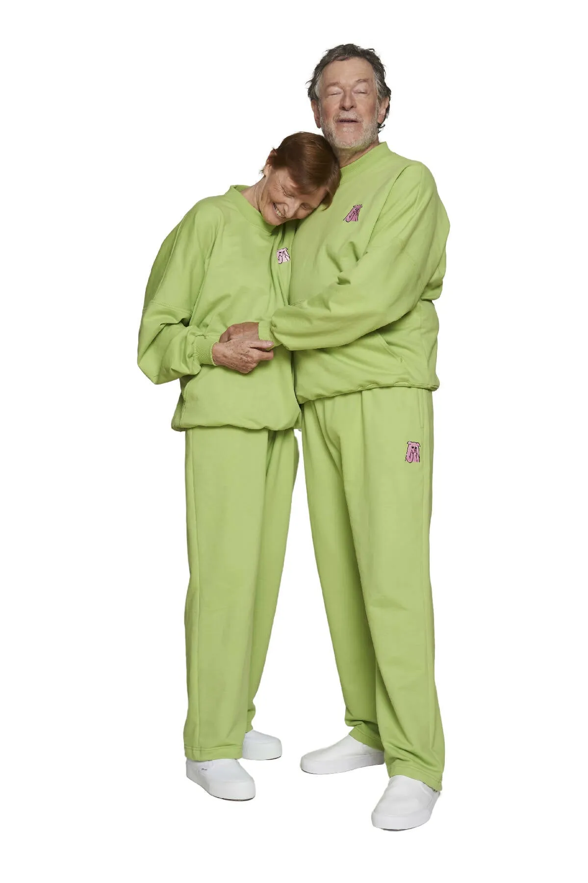 100% cotton Green sweatpants