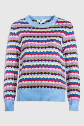 15020006 Waves Effect Sweater - Multi