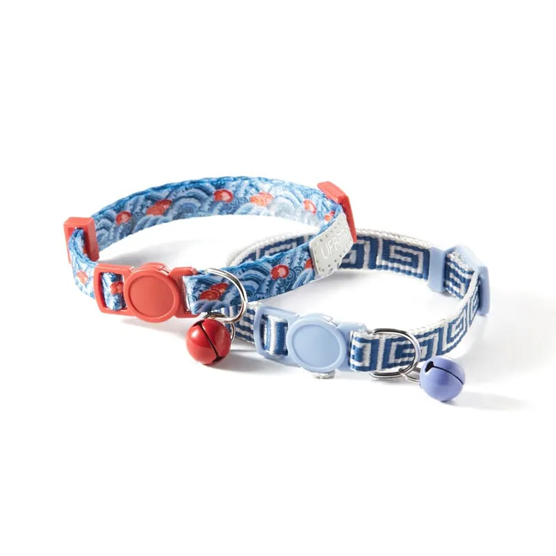 2 Pack Cat Collar with Bell Adjustable for Puppy Kittens Necklace Cat Accessories Collar