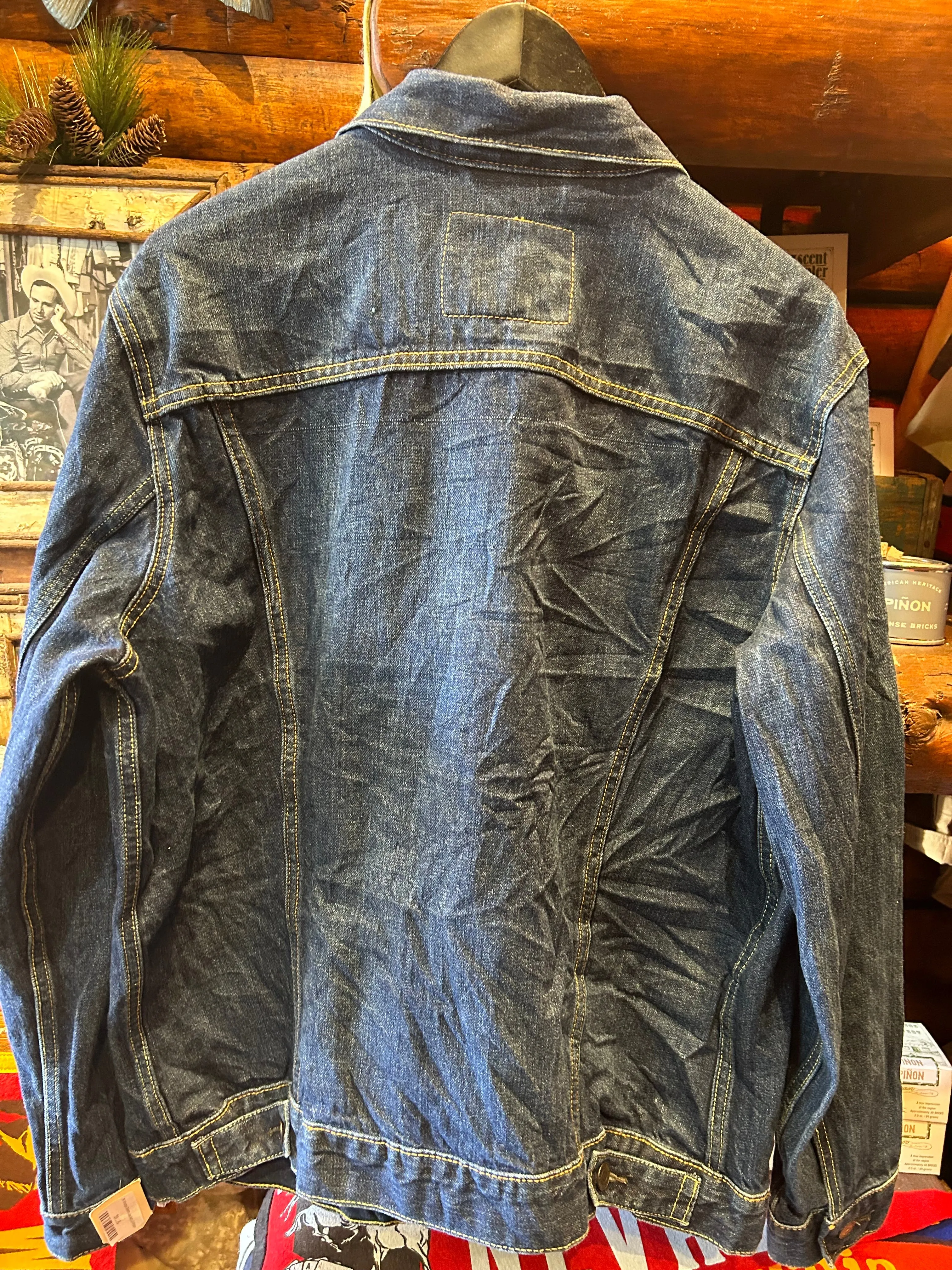 8. Vintage Levis Dark Denim Jacket, XL