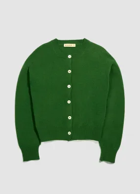 Ada Crewneck Cardigan in Green