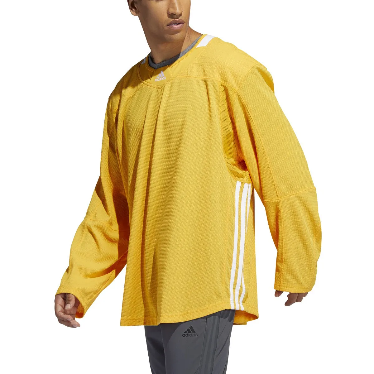 adidas Men's Three Stripe Adult Hockey Jersey
