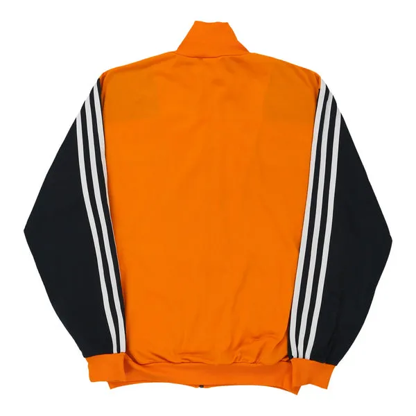 Adidas Track Jacket - Medium Orange Polyester