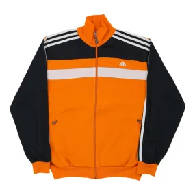 Adidas Track Jacket - Medium Orange Polyester