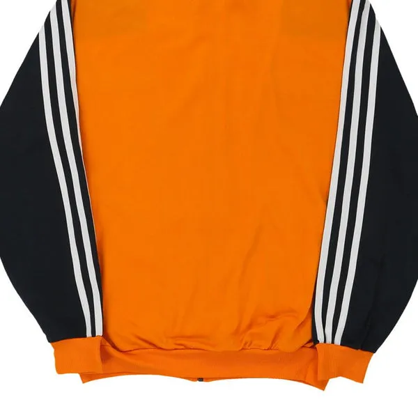 Adidas Track Jacket - Medium Orange Polyester