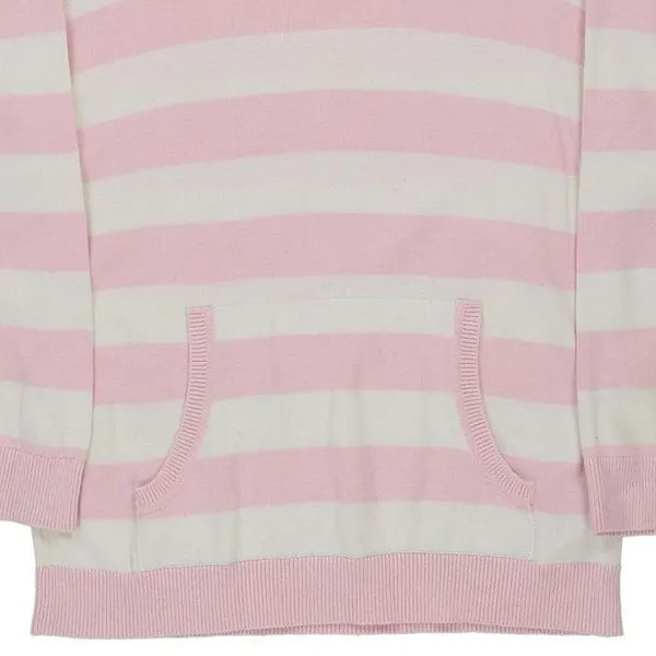 Age 14-16 Tommy Hilfiger Striped Jumper - Large Pink Cotton