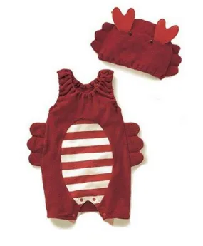 Baby Romper Sebastian The Crab Costume Romper with Hat