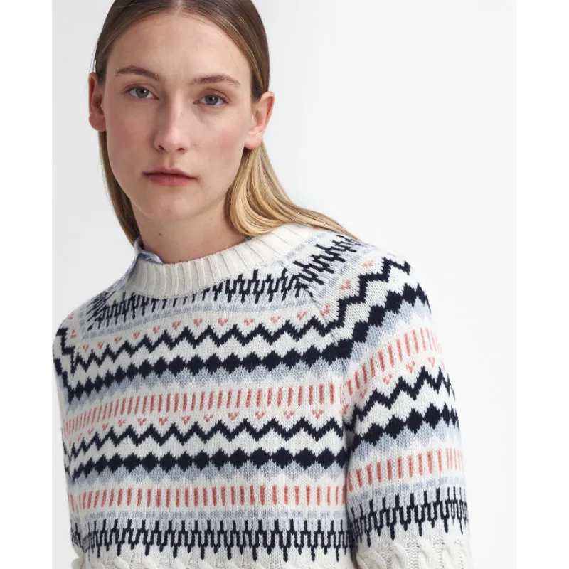 Barbour Marnie Knitted Ladies Jumper - Ecru