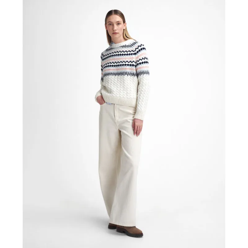 Barbour Marnie Knitted Ladies Jumper - Ecru