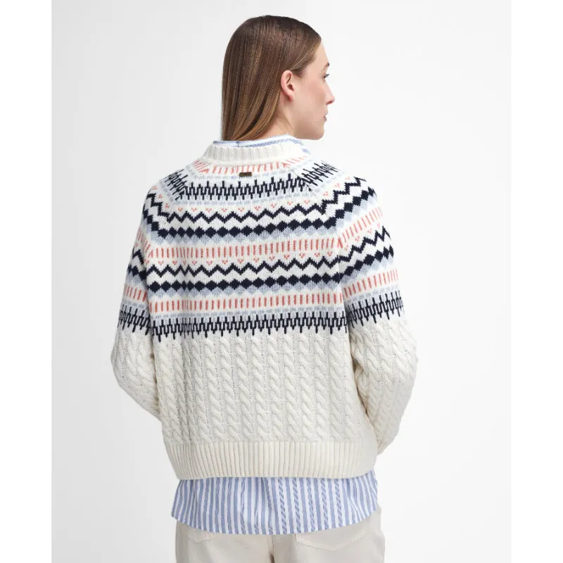Barbour Marnie Knitted Ladies Jumper - Ecru