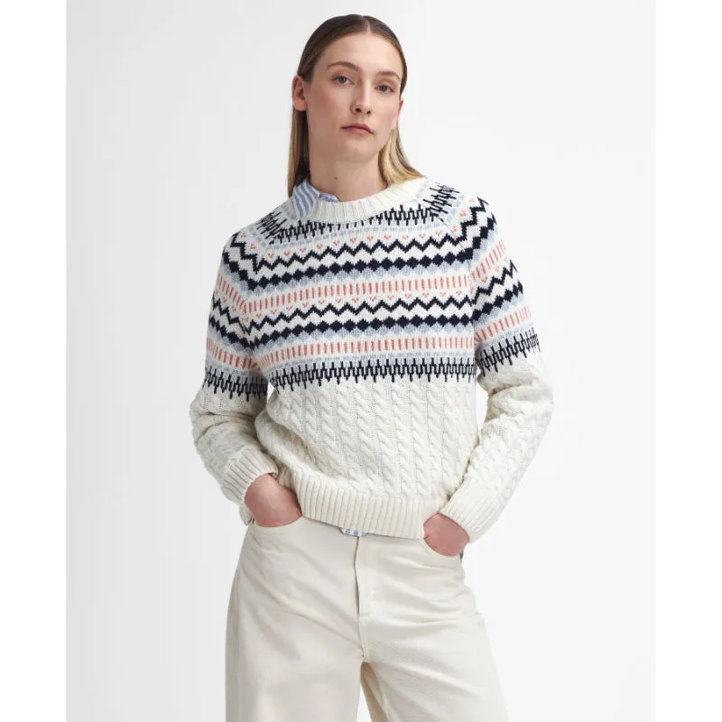 Barbour Marnie Knitted Ladies Jumper - Ecru