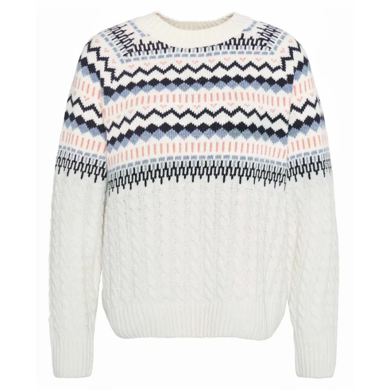Barbour Marnie Knitted Ladies Jumper - Ecru