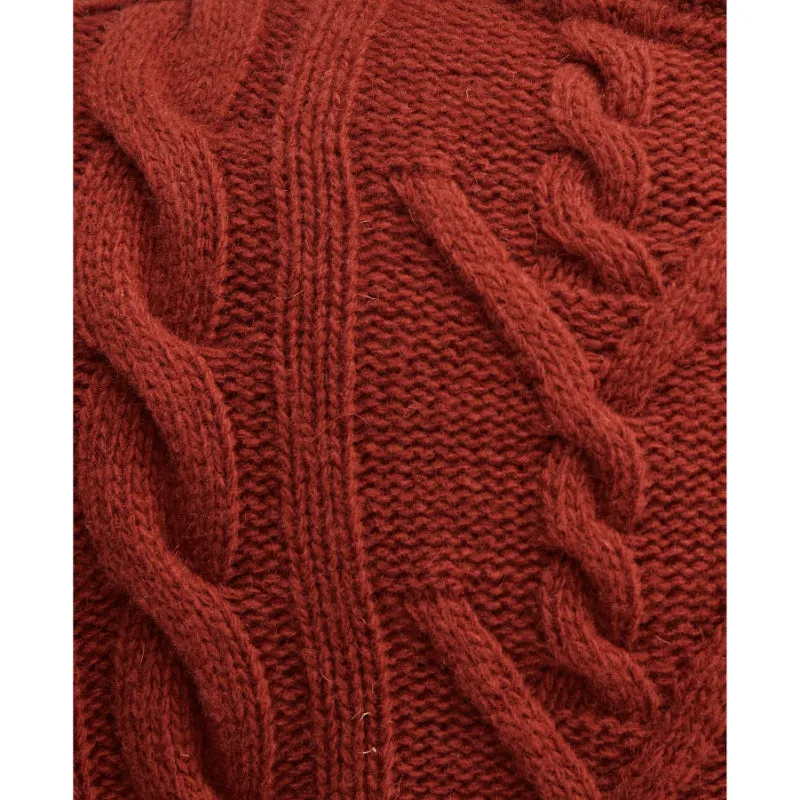 Barbour Solway Knitted Ladies Jumper - Spiced Pumpkin