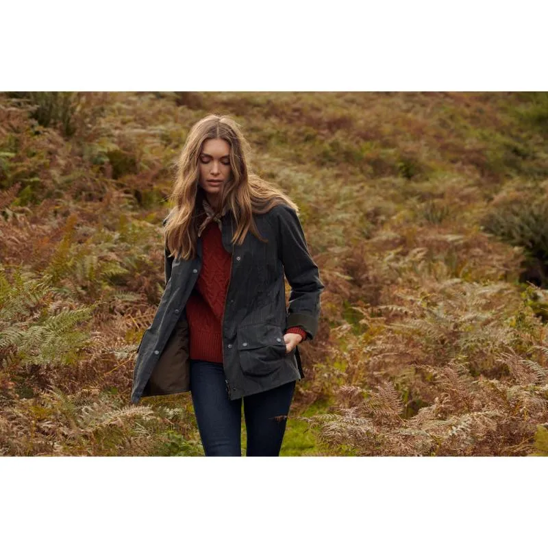 Barbour Solway Knitted Ladies Jumper - Spiced Pumpkin