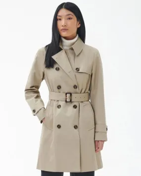 Barbour Women's Short Greta Showerproof Trench Coat