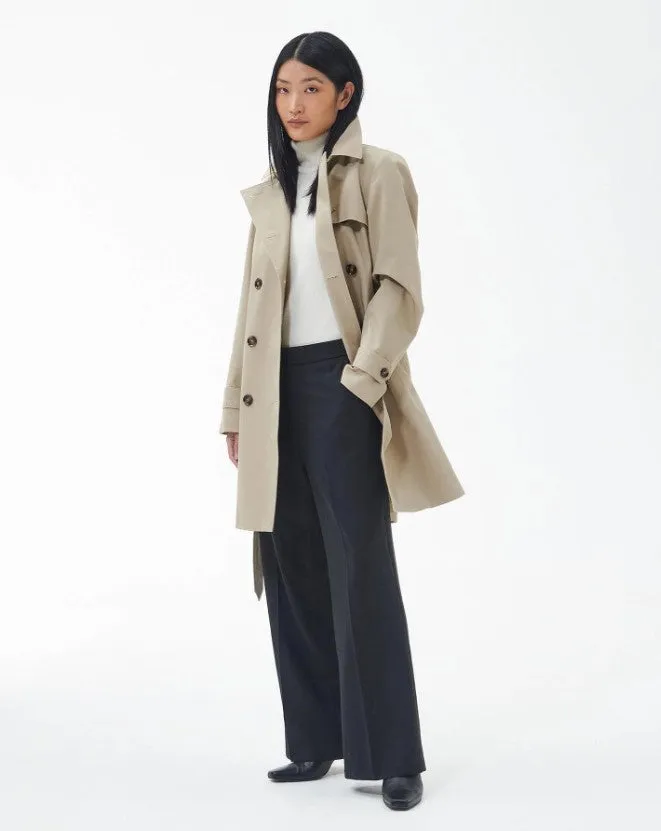 Barbour Women's Short Greta Showerproof Trench Coat
