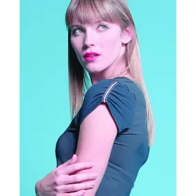 Baseline Ruched Sleeves Tennis Shirt