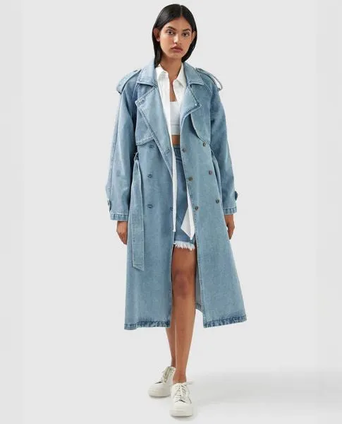Belle & Bloom Wild Skies Denim Trench