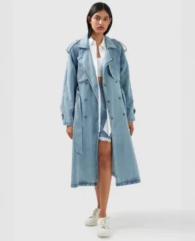 Belle & Bloom Wild Skies Denim Trench