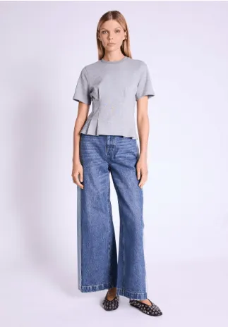Berence Edwin T Shirt in Grey Mousse