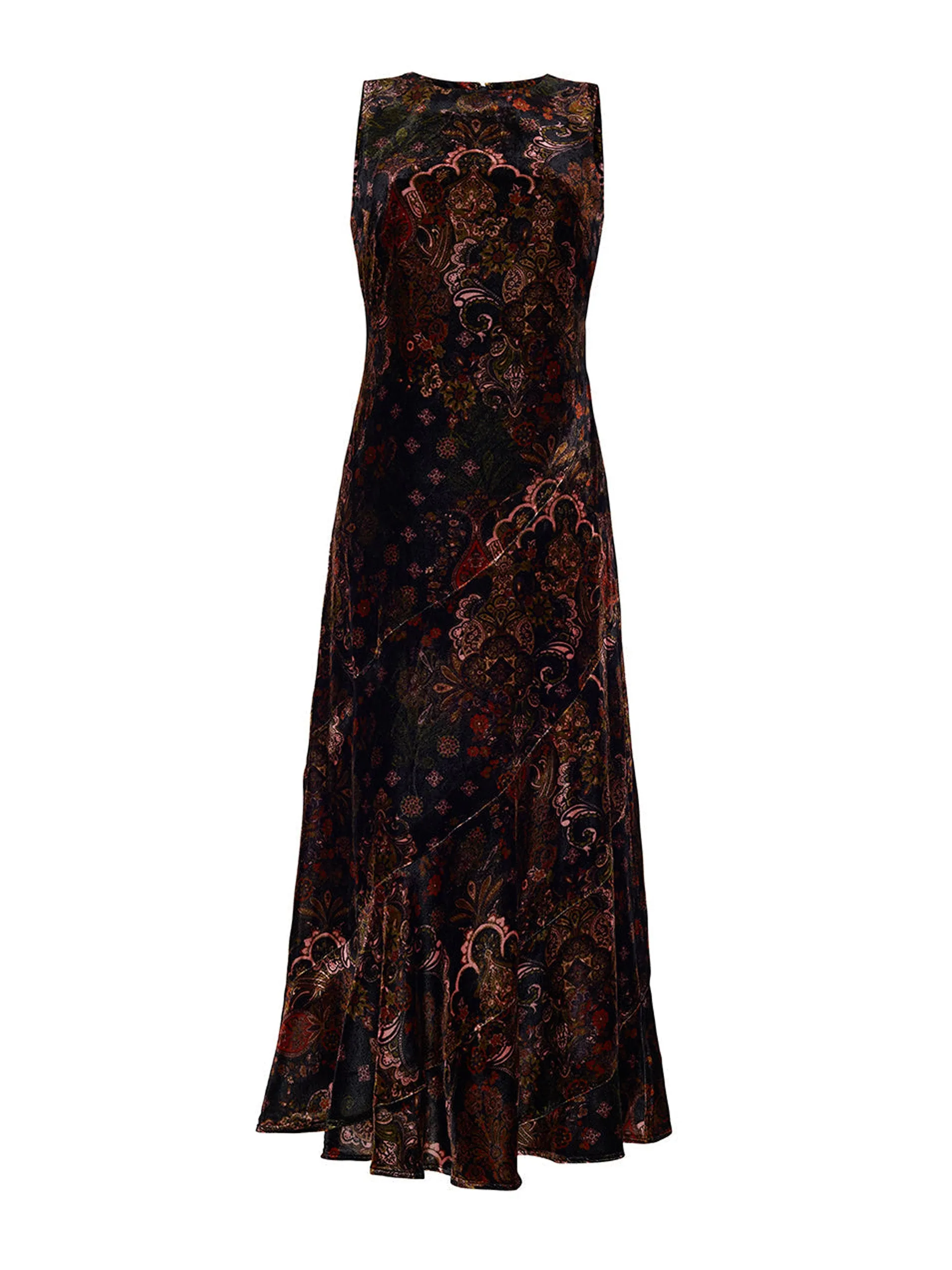 Black cascade Naomi dress