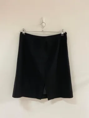 Black Knee Length Pencil Skirt, Next, Size 14 (Elastane, Polyester, Wool, Polyester)