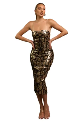 BLACK TIE - GOLD SEQUIN DRESS