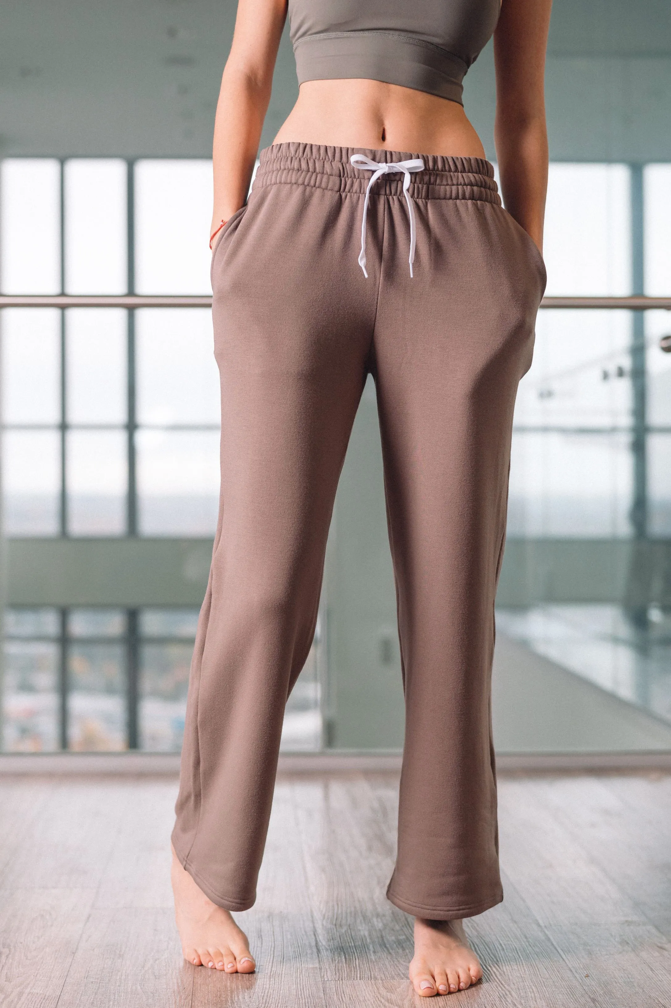 CAMERON BAMBOO-BLEND SWEATPANTS