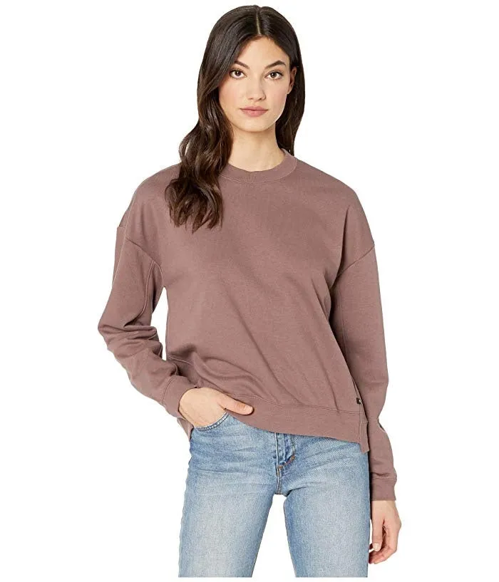 Canada Women's H2O Dri Wash Crew in Plum Eclipse Brown Size Large