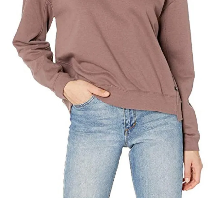 Canada Women's H2O Dri Wash Crew in Plum Eclipse Brown Size Large