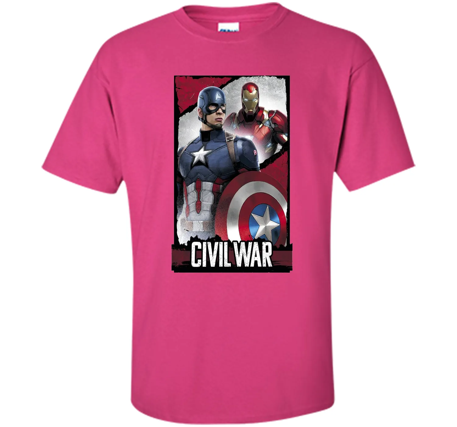 Captain America Civil War Line Graphic T-Shirt