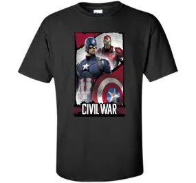 Captain America Civil War Line Graphic T-Shirt