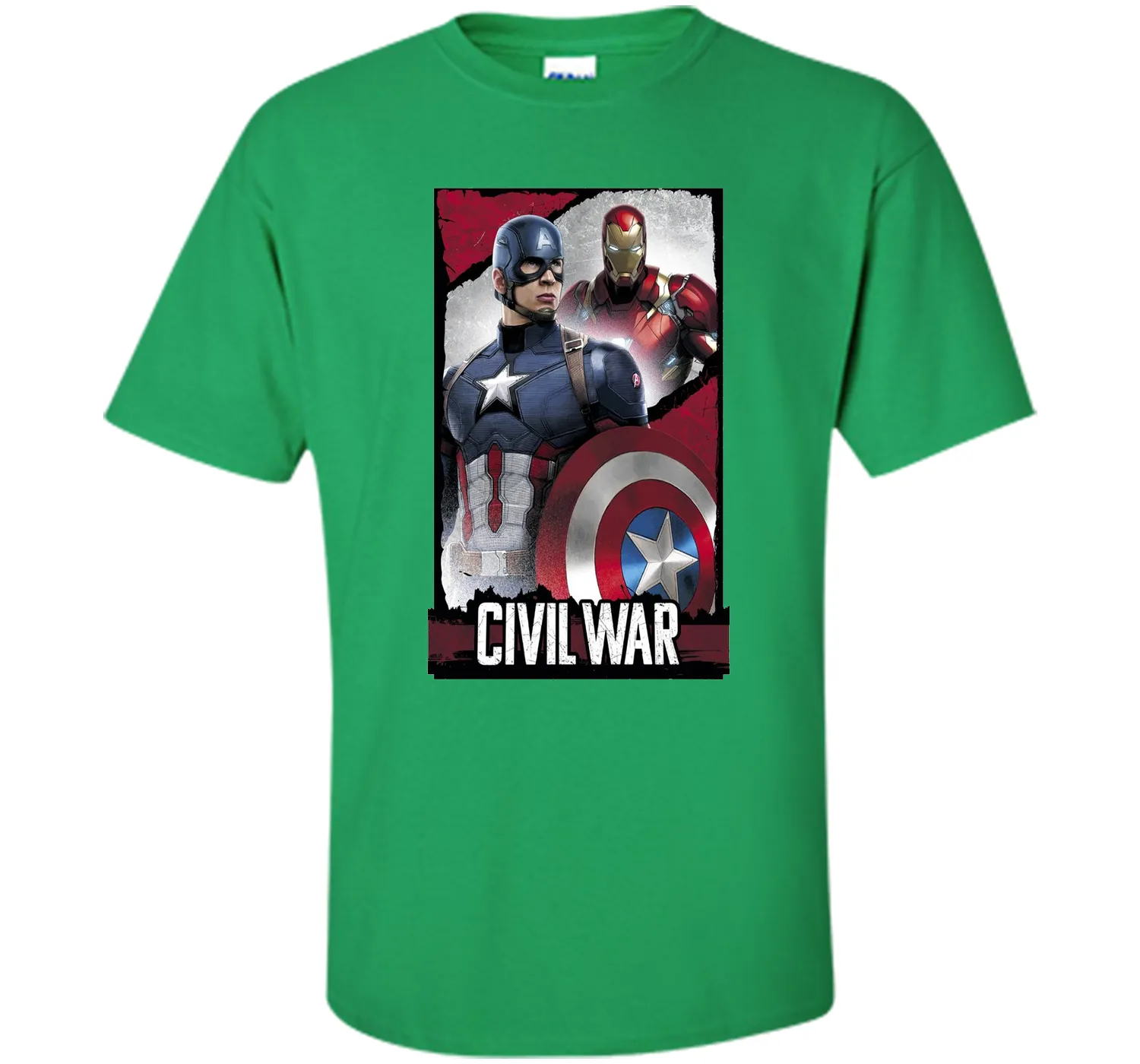 Captain America Civil War Line Graphic T-Shirt