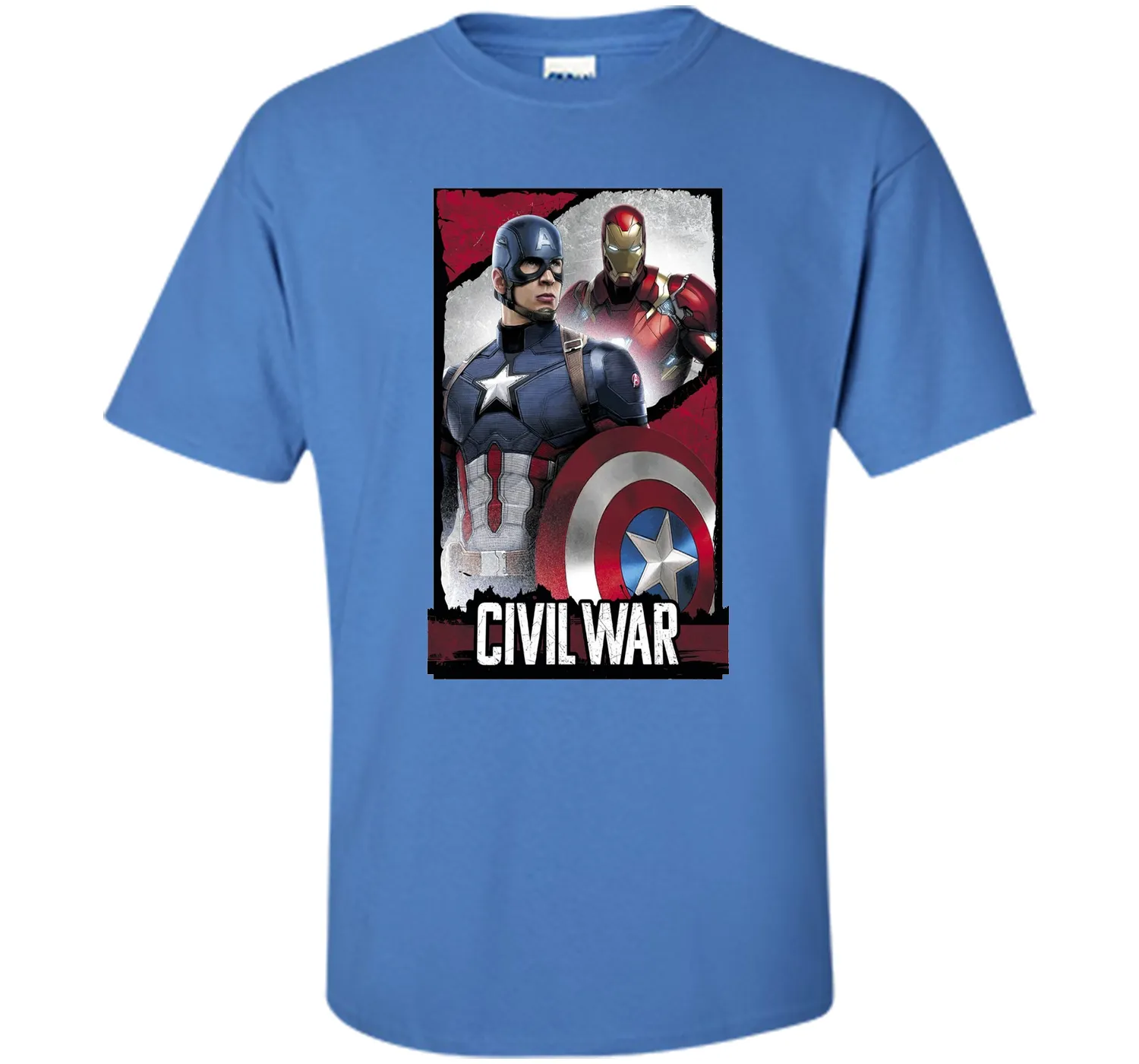 Captain America Civil War Line Graphic T-Shirt