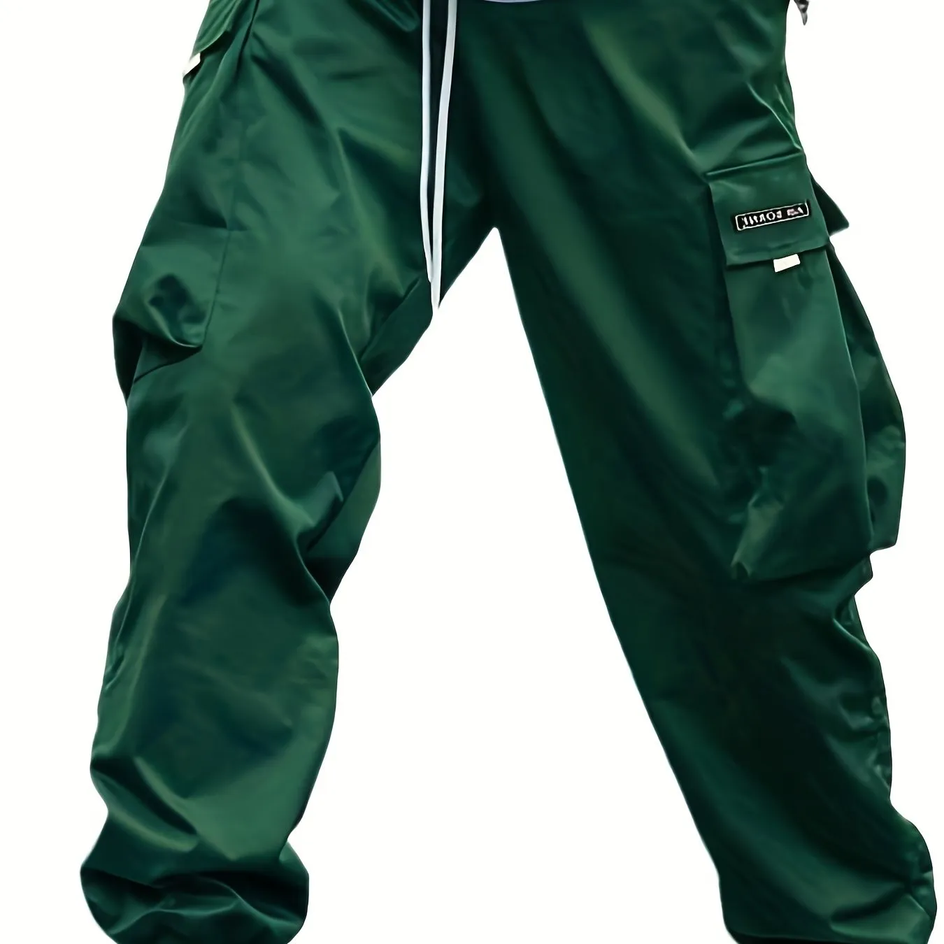 Casual Comfy Multi-pocket Solid Color Men's Jogger Cargo Pants - Baggy Outdoor Trousers As Gift