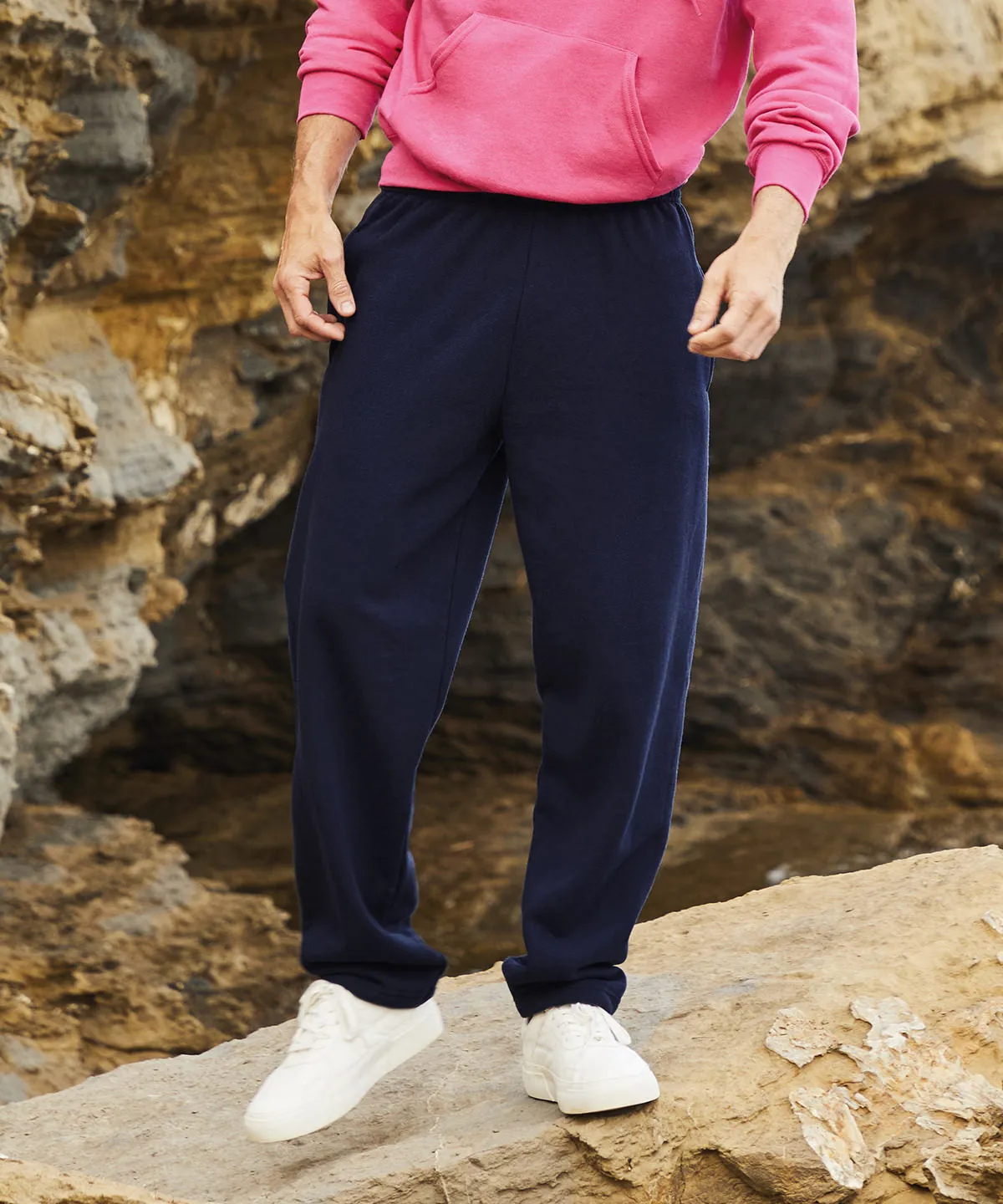 Classic 80/20 open leg sweatpants | Black