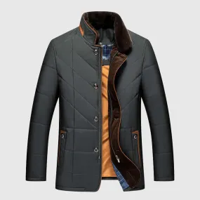 Classic Faux Fur High Collar Winter Jacket