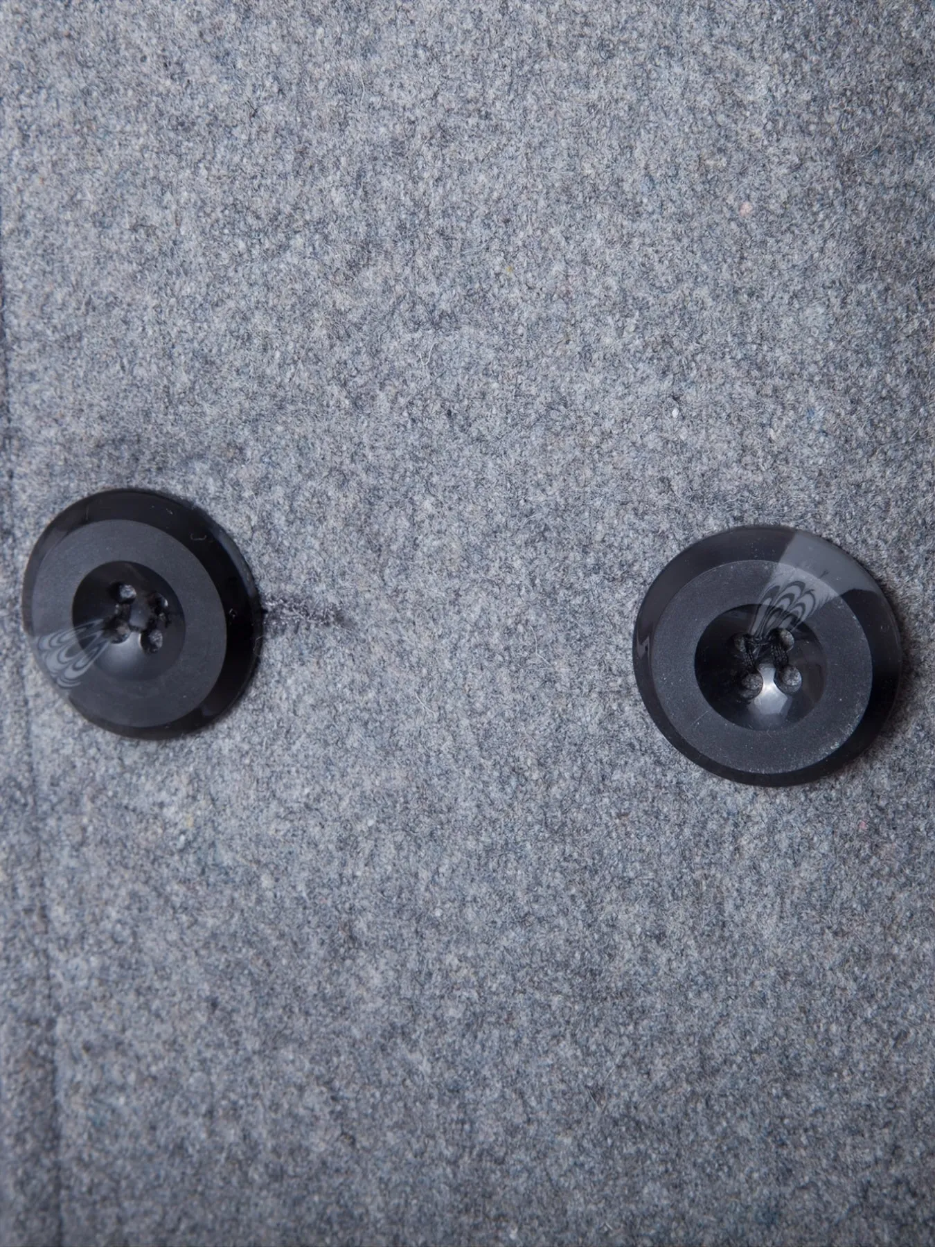 Coatify - Heren Peacoat van Wolmix met Hoge Kraag en Epauletdetails