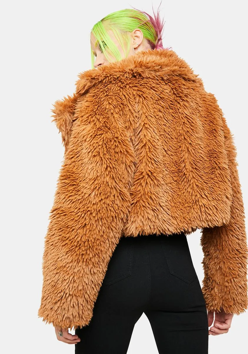 Cold Stare Faux Fur Jacket