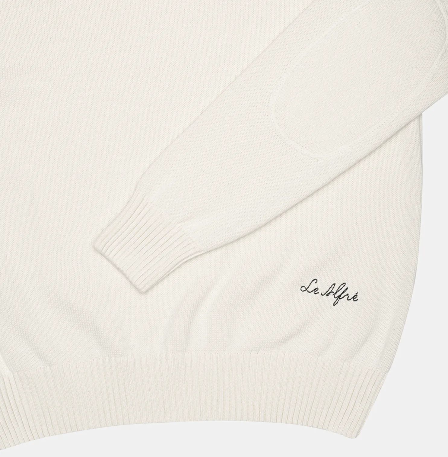 Cotton Crewneck Cream Sweater