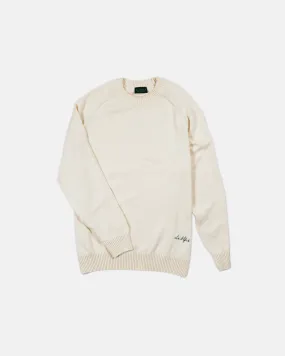 Cotton Crewneck Cream Sweater