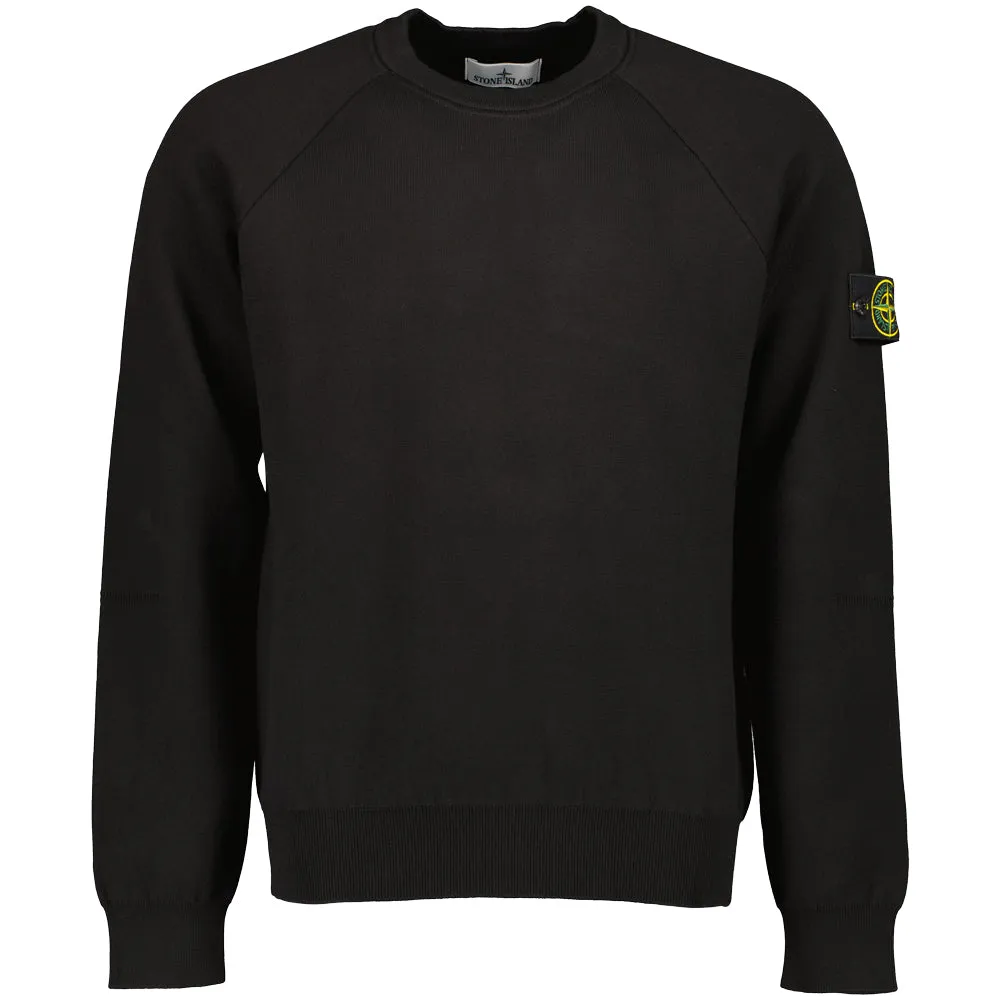 Cotton Crewneck Knitted Sweatshirt