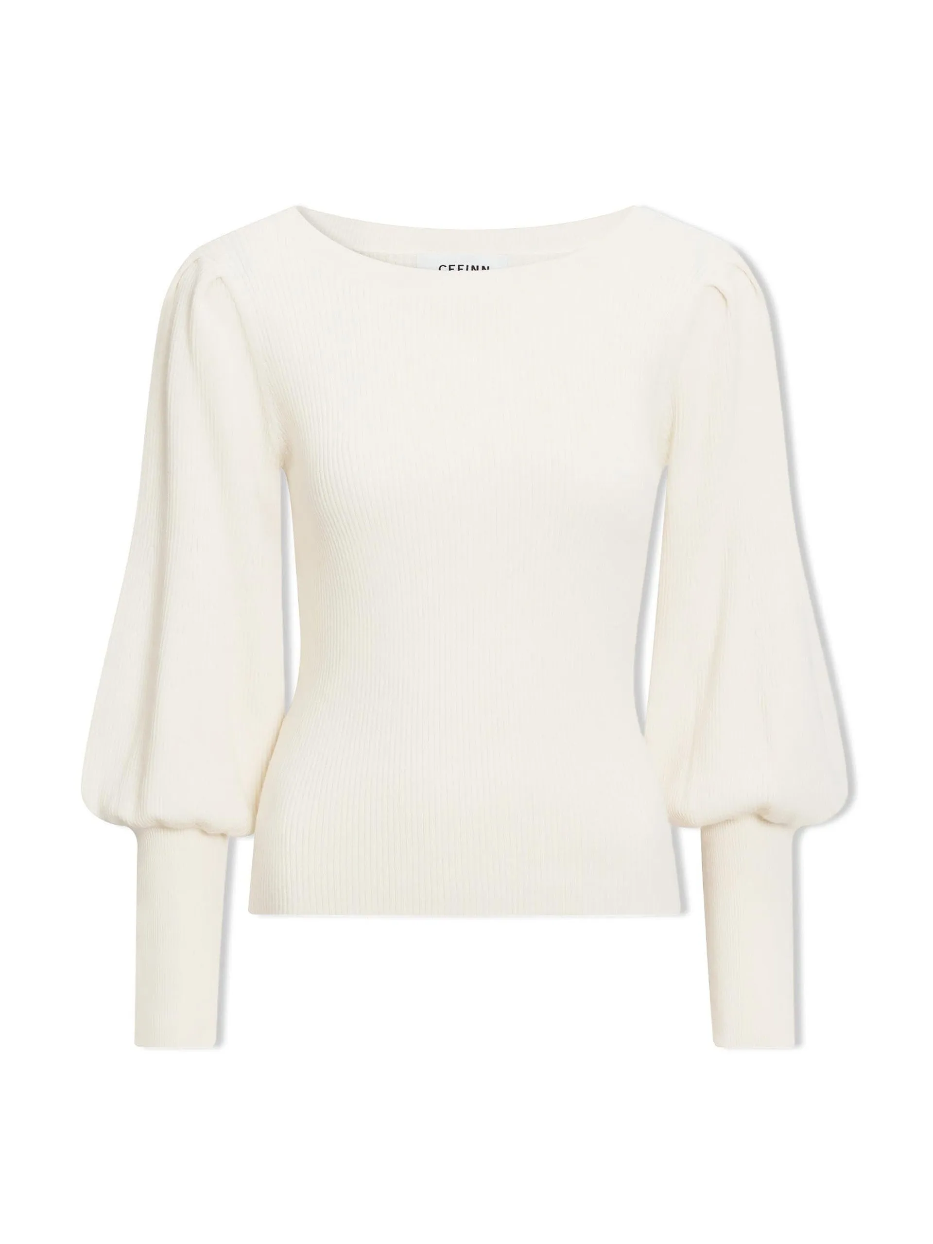 Cream Eva wool boat neck jumper