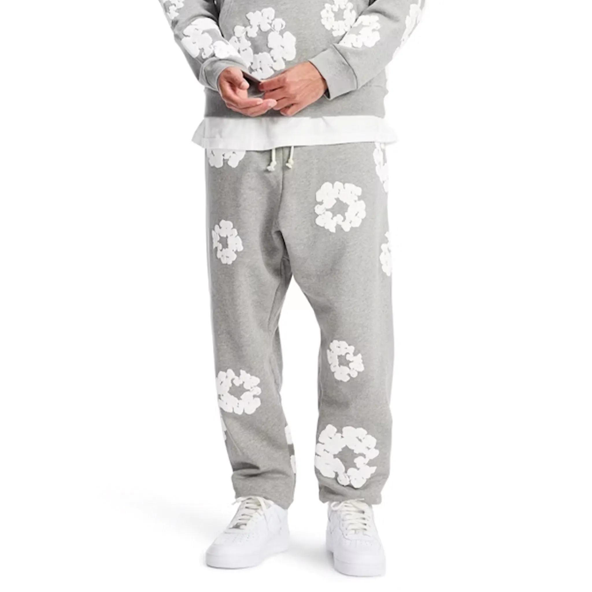 Denim Tears The Cotton Wreath Sweatpants Grey (FW23)