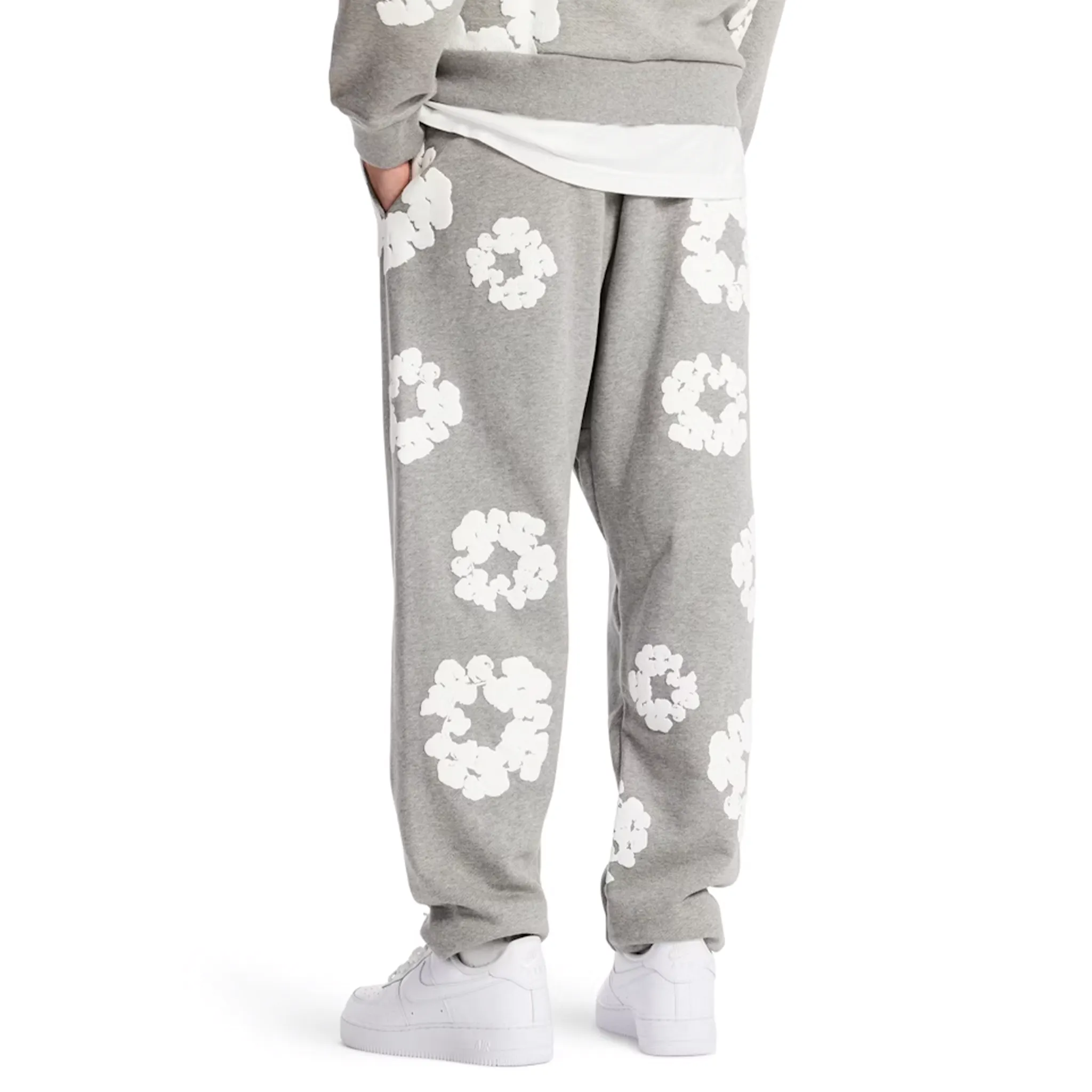 Denim Tears The Cotton Wreath Sweatpants Grey (FW23)