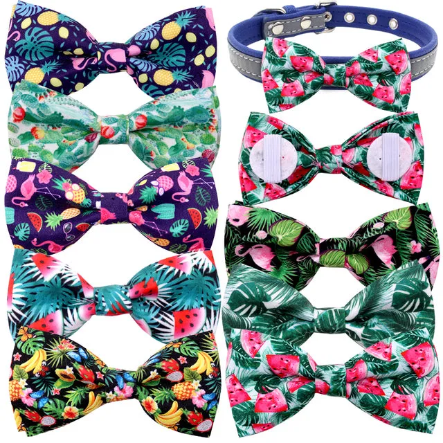 Dog Bow Tie Summer Sliding Bowtie Collar