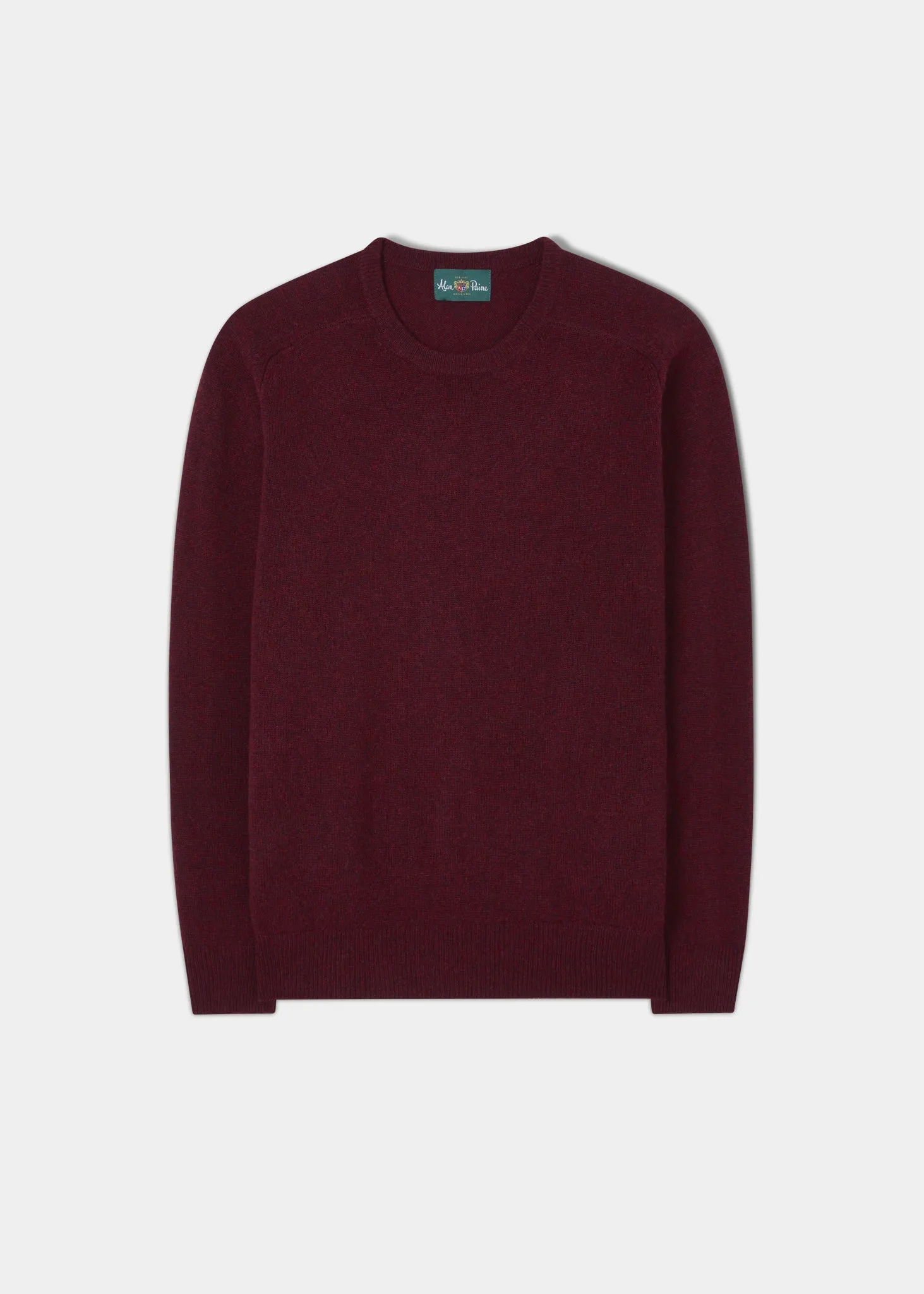 Dorset Men's Lambswool Jumper in Red Velvet - Classic Fit