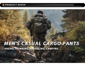 [Durable Cotton Cargo Pants] AKARMY Cargo Pants Camo Pants for Men - Durable Cotton Fabric, Multi-Pockets, Perfect for Hiking, Camping, and Work (No Belt)